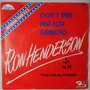 Ron Henderson - Don't take her for granted - Single